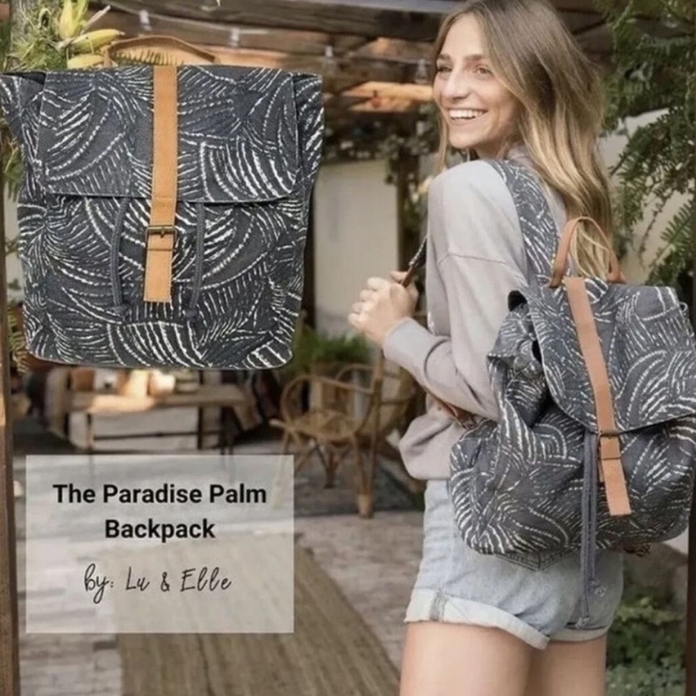 Lu & Elle Paradise Palm backpack